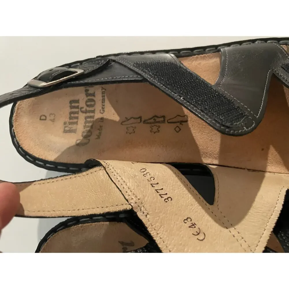 Finn Comfort Toro Soft Leather Sandals EU 43 Unisex Mens 10/Womens 12 Gorpcore